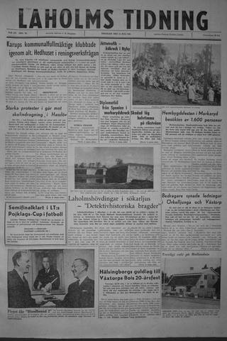 Förstasidan, Tisdag 11 juli 1961