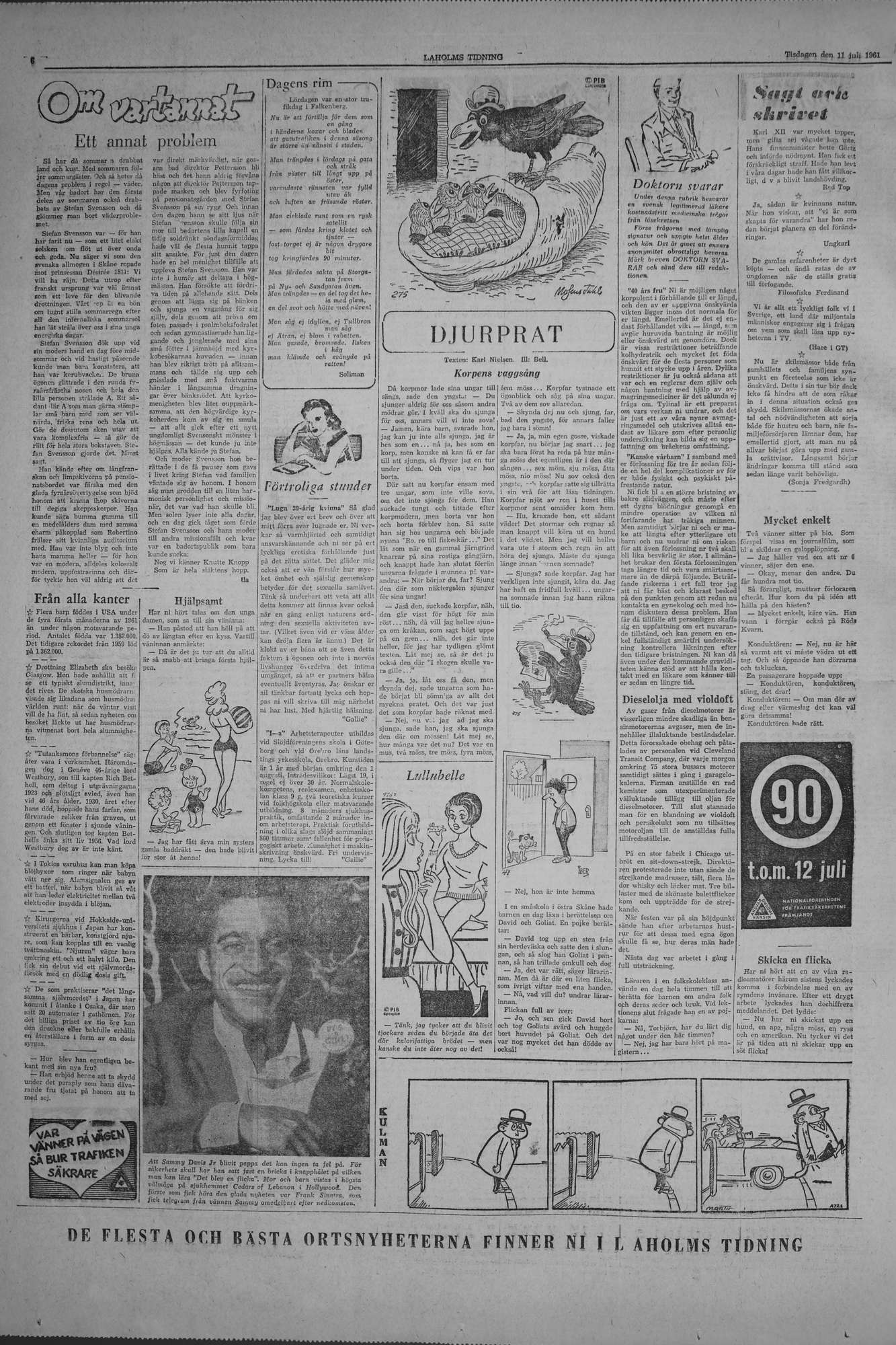Laholms Tidning Tisdag 11 juli 1961, sida 6