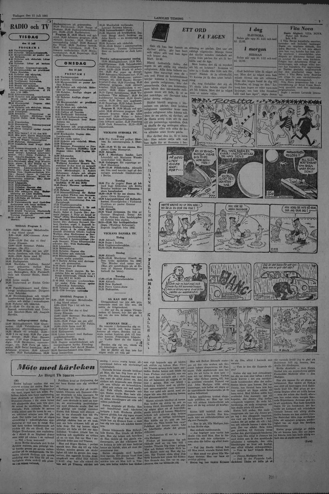 Laholms Tidning Tisdag 11 juli 1961, sida 7