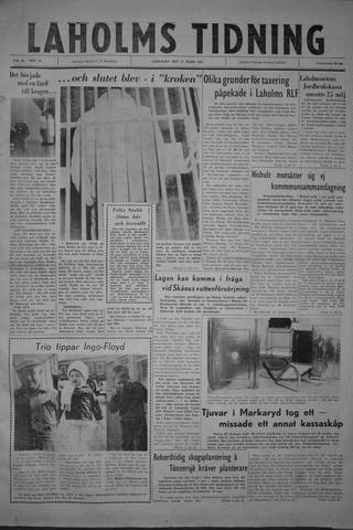 Förstasidan, Lördag 11 mars 1961