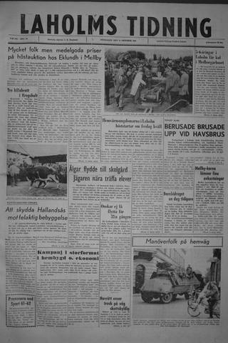 Förstasidan, Onsdag 11 oktober 1961
