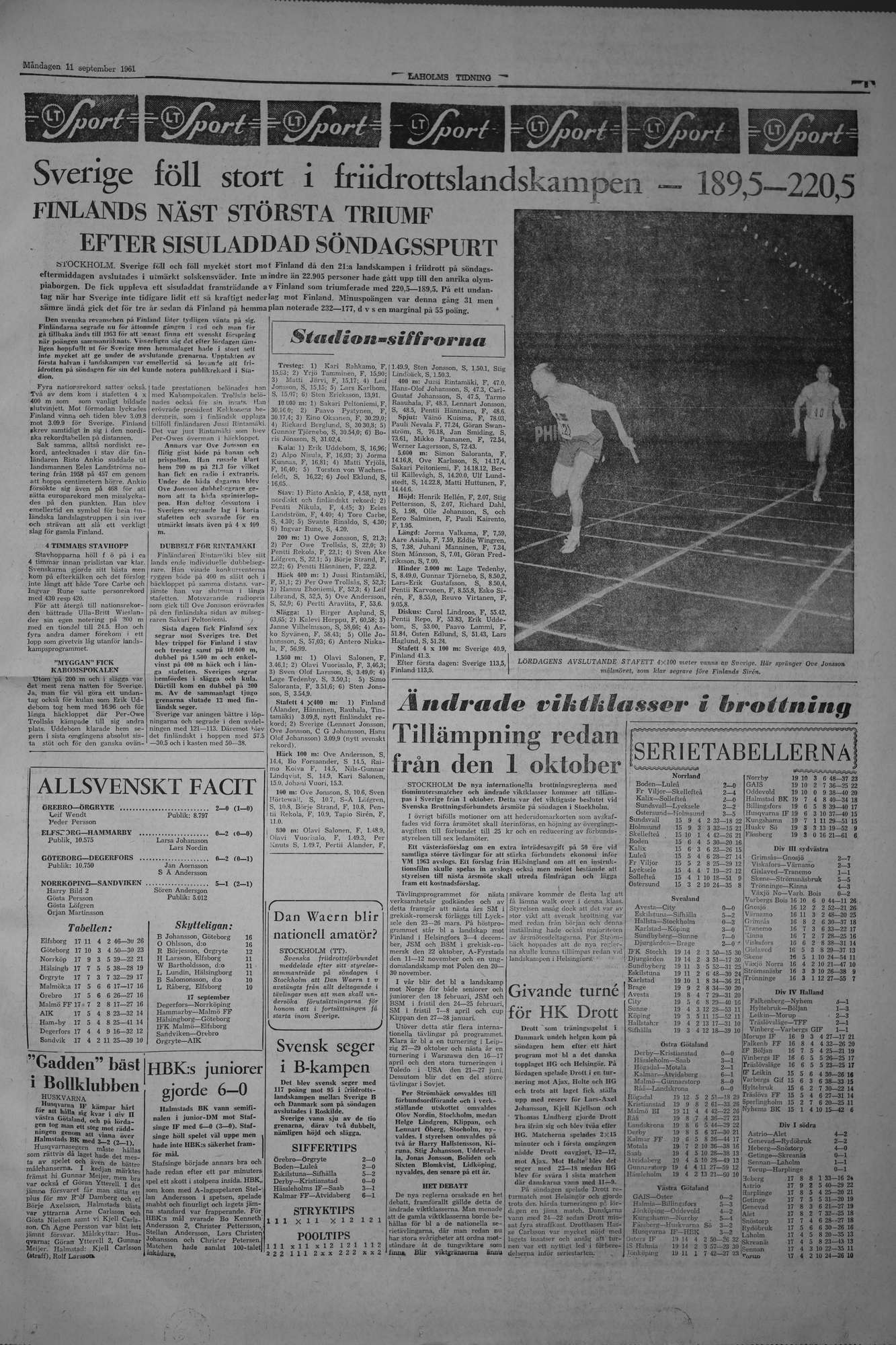 Laholms Tidning Måndag 11 september 1961, sida 5