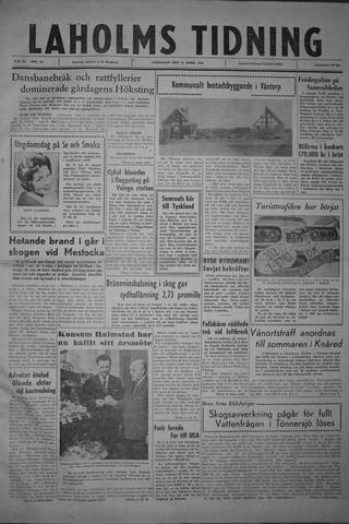 Förstasidan, Onsdag 12 april 1961
