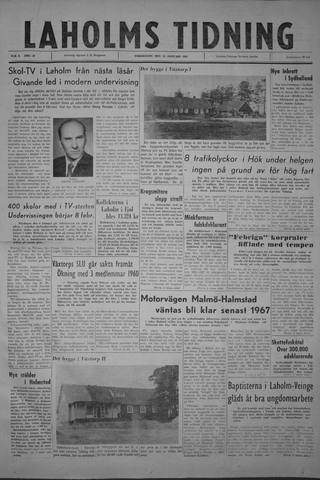 Förstasidan, Torsdag 12 januari 1961