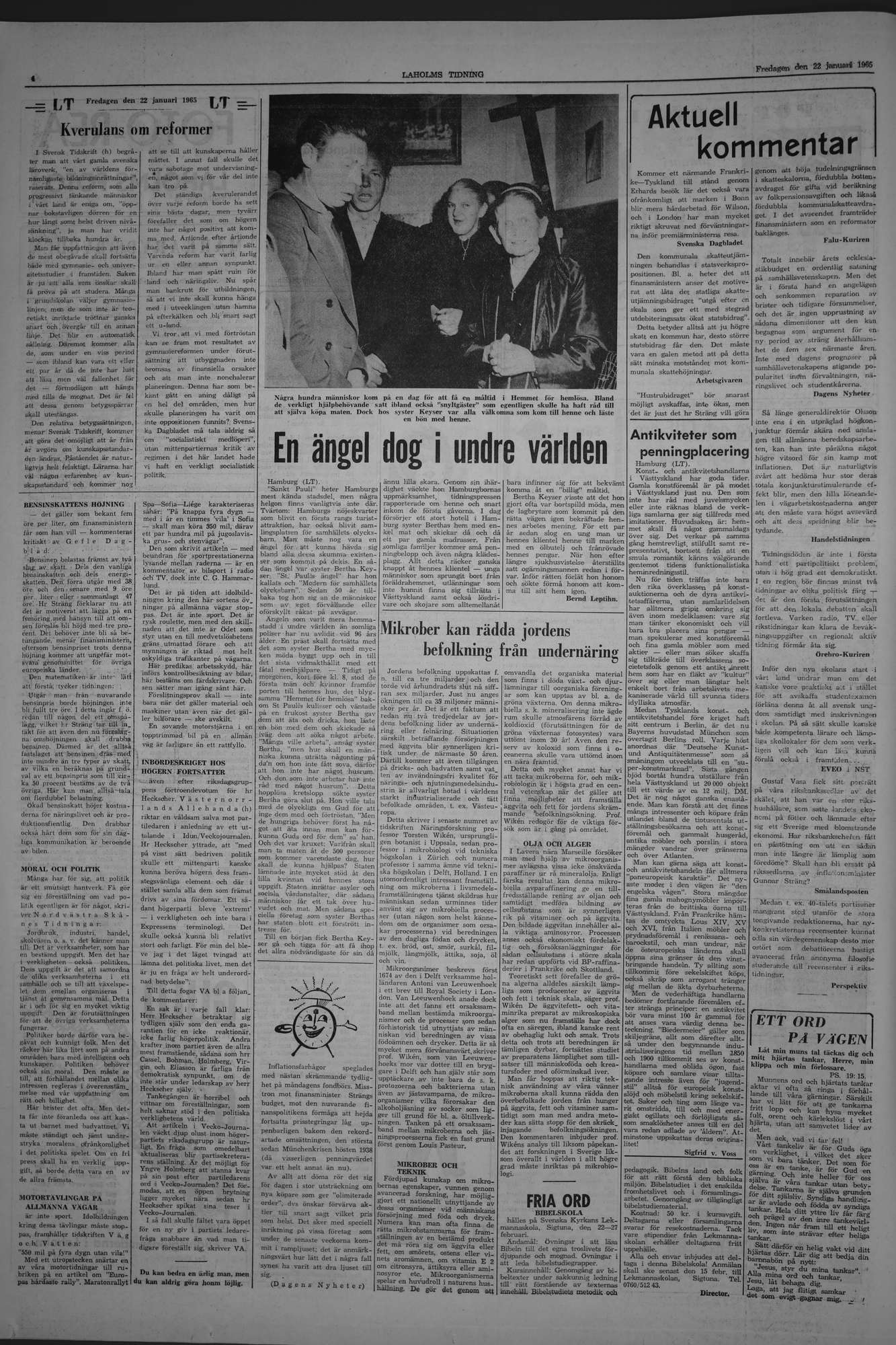 Laholms Tidning Fredag 22 januari 1965, sida 4