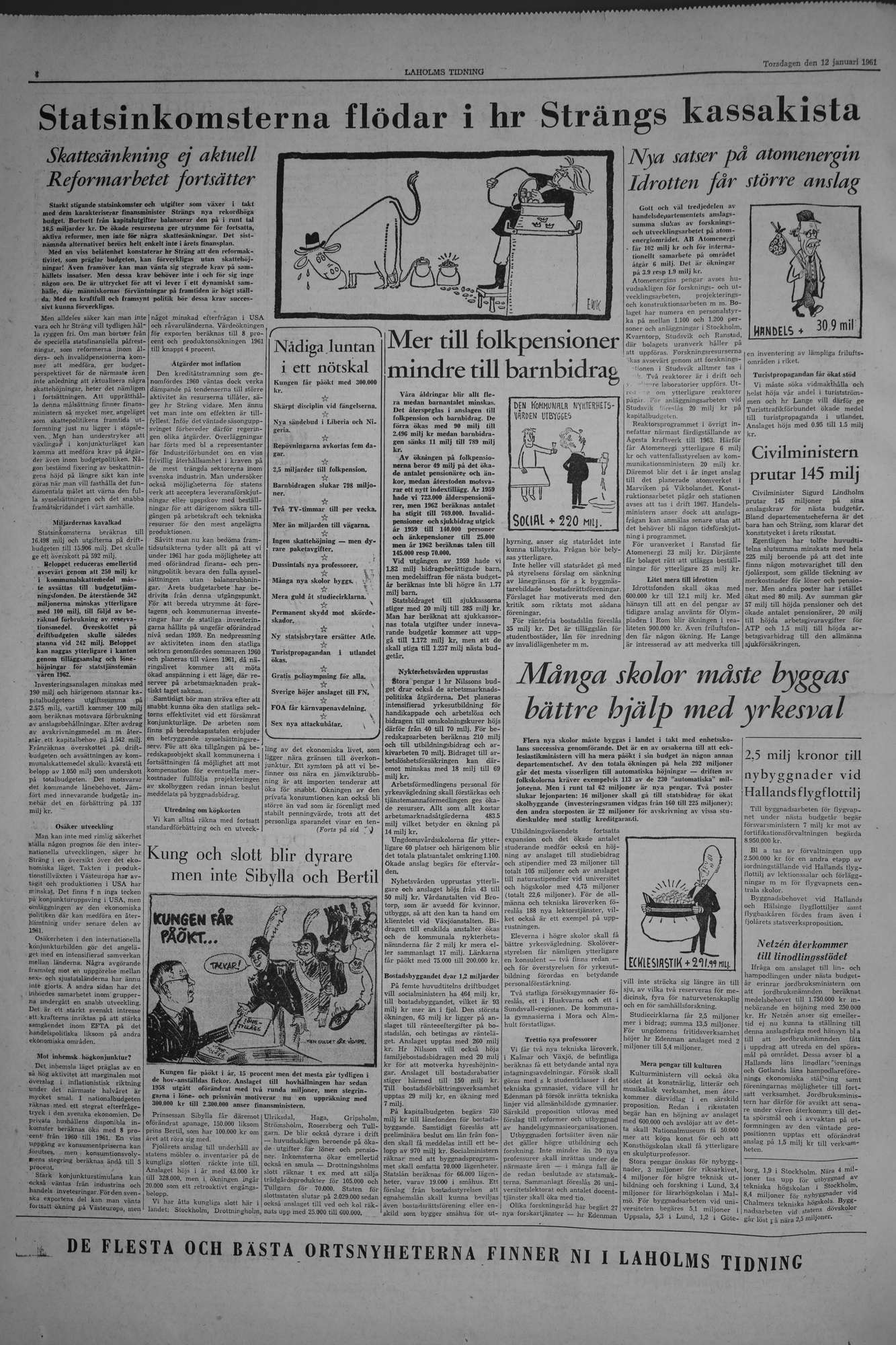 Laholms Tidning Torsdag 12 januari 1961, sida 4
