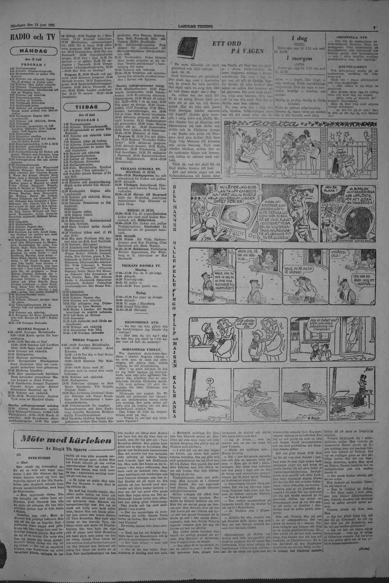 Laholms Tidning Måndag 12 juni 1961, sida 7