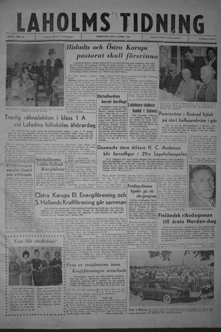 Förstasidan, Torsdag 13 april 1961