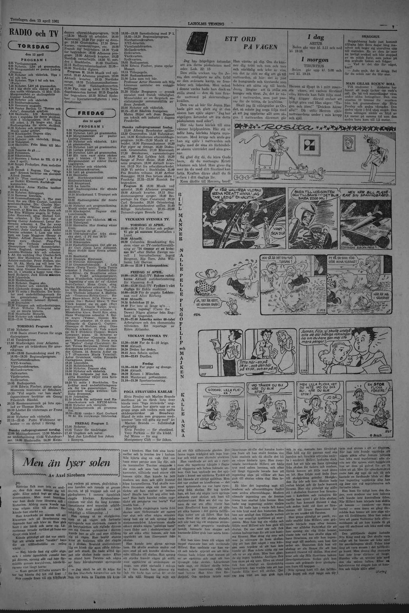 Laholms Tidning Torsdag 13 april 1961, sida 7