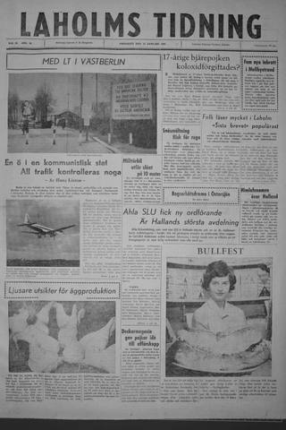 Förstasidan, Fredag 13 januari 1961