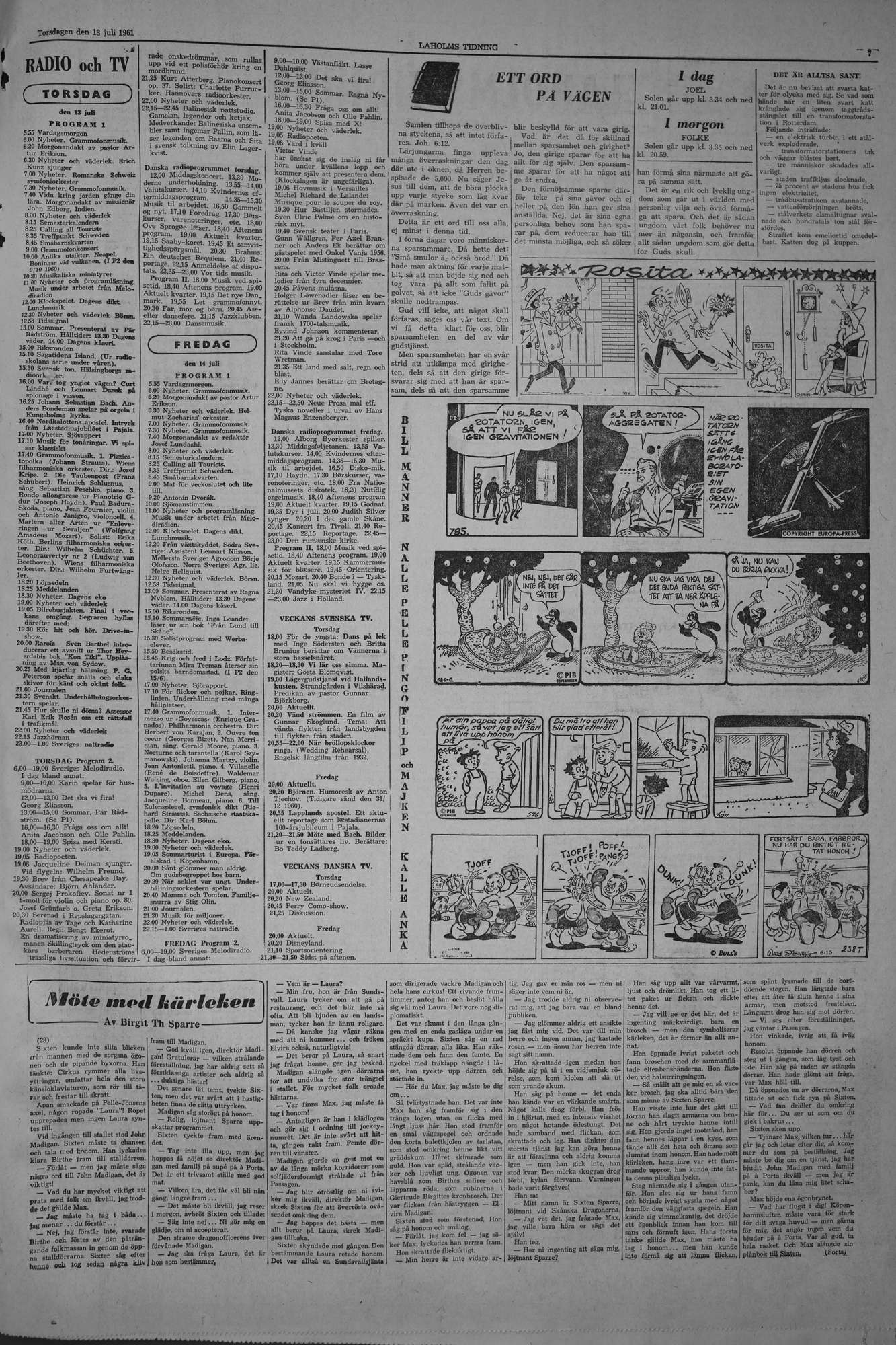 Laholms Tidning Torsdag 13 juli 1961, sida 7