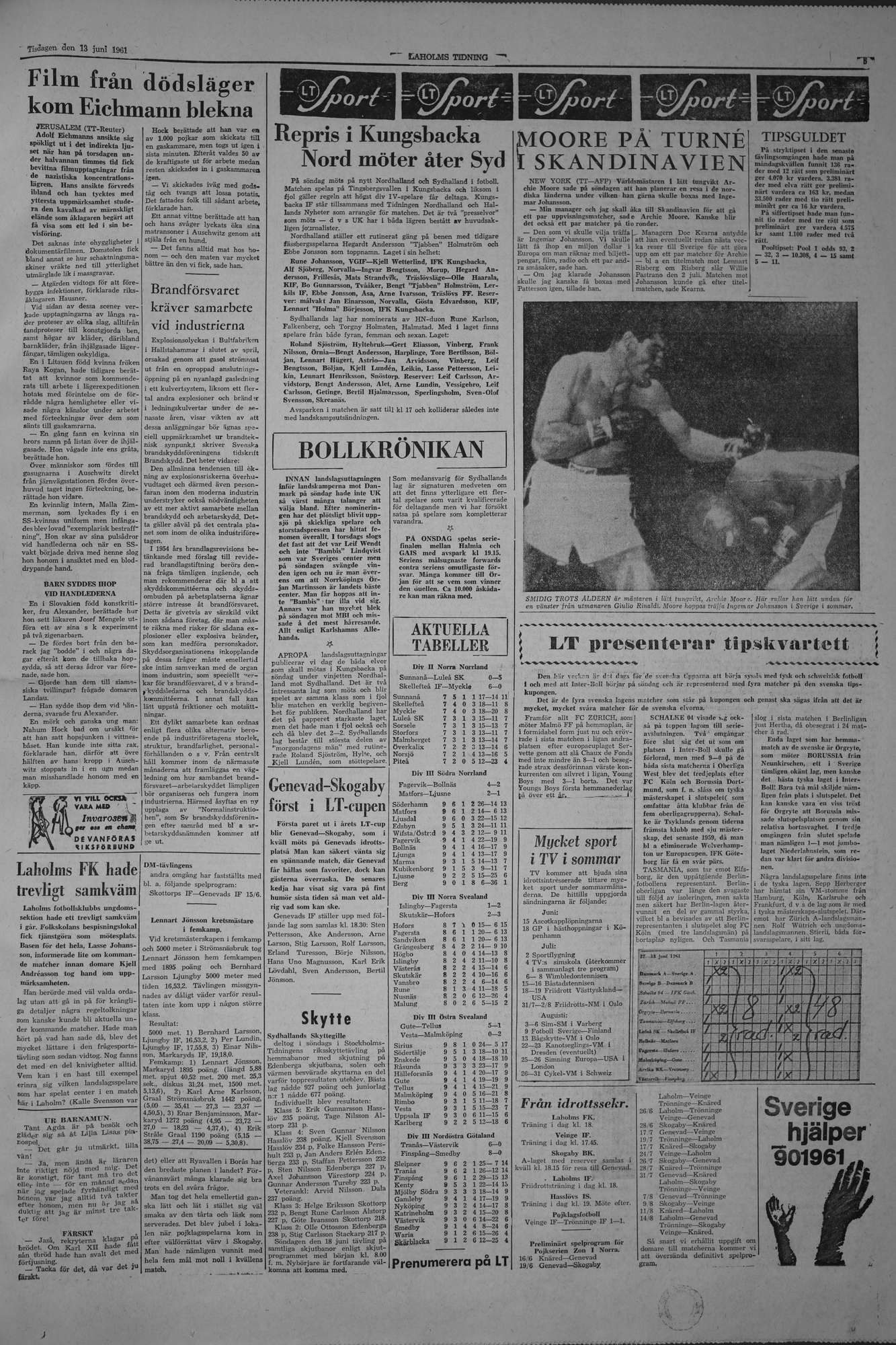 Laholms Tidning Tisdag 13 juni 1961, sida 5