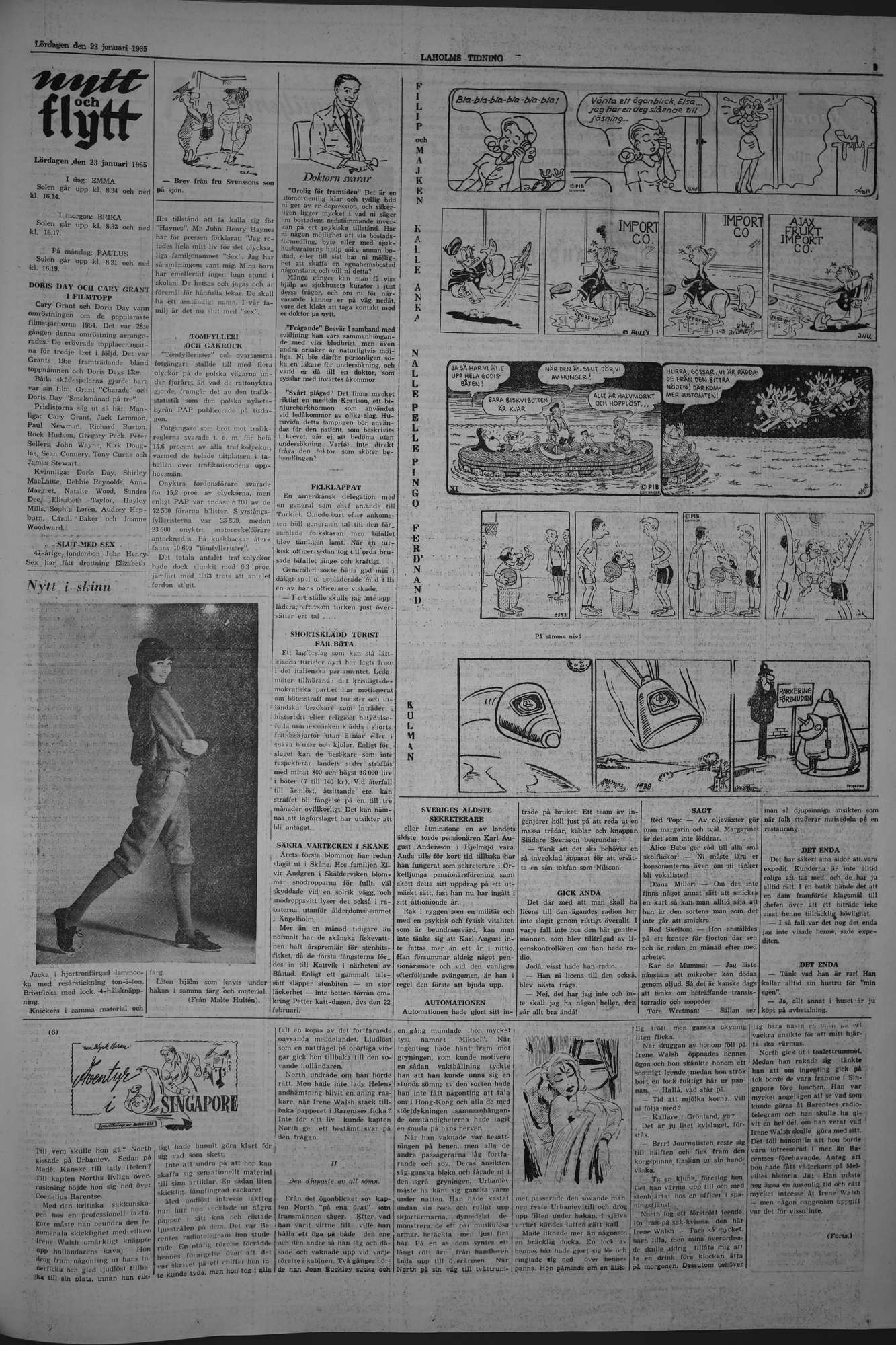Laholms Tidning Lördag 23 januari 1965, sida 5