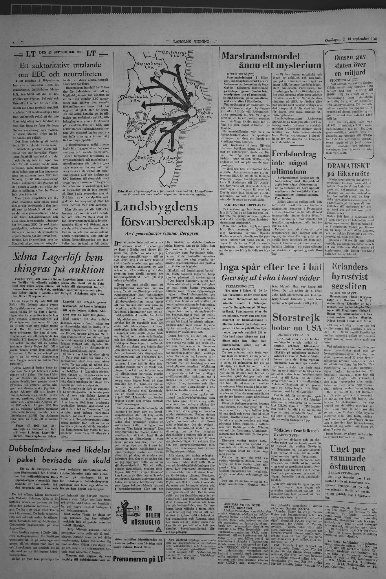 Laholms Tidning Onsdag 13 september 1961, sida 4