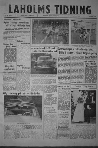Förstasidan, Måndag 14 augusti 1961