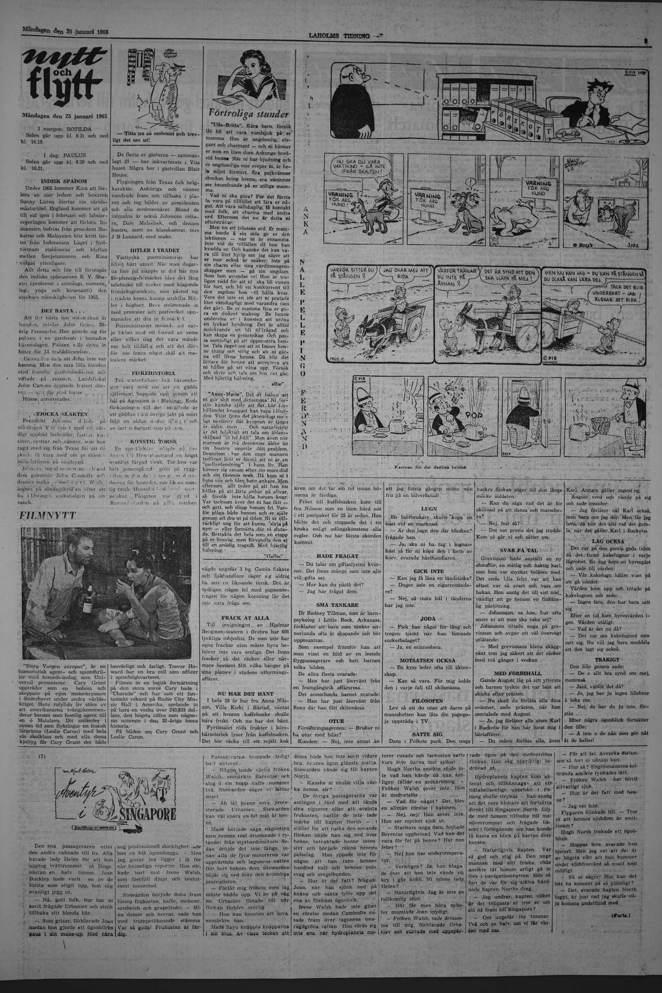Laholms Tidning Måndag 25 januari 1965, sida 5