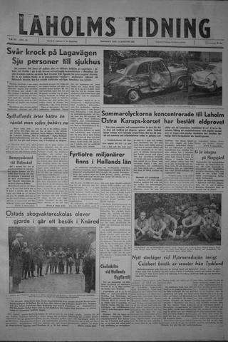 Förstasidan, Tisdag 15 augusti 1961