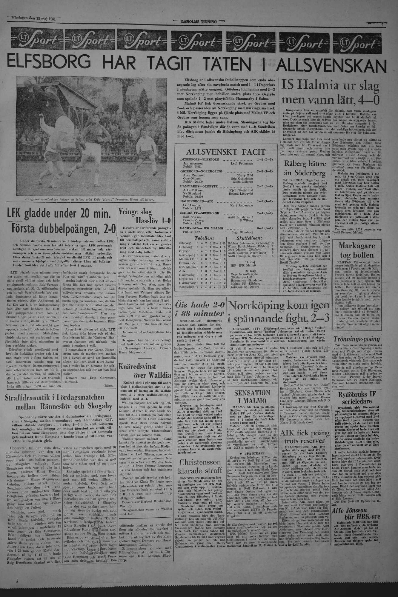 Laholms Tidning Måndag 15 maj 1961, sida 5