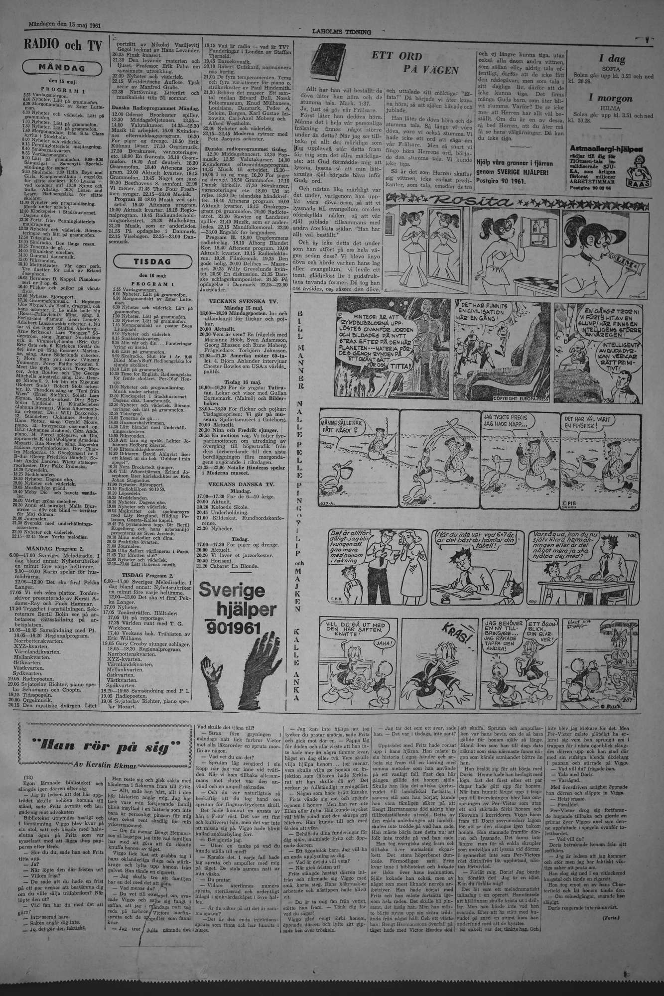 Laholms Tidning Måndag 15 maj 1961, sida 7