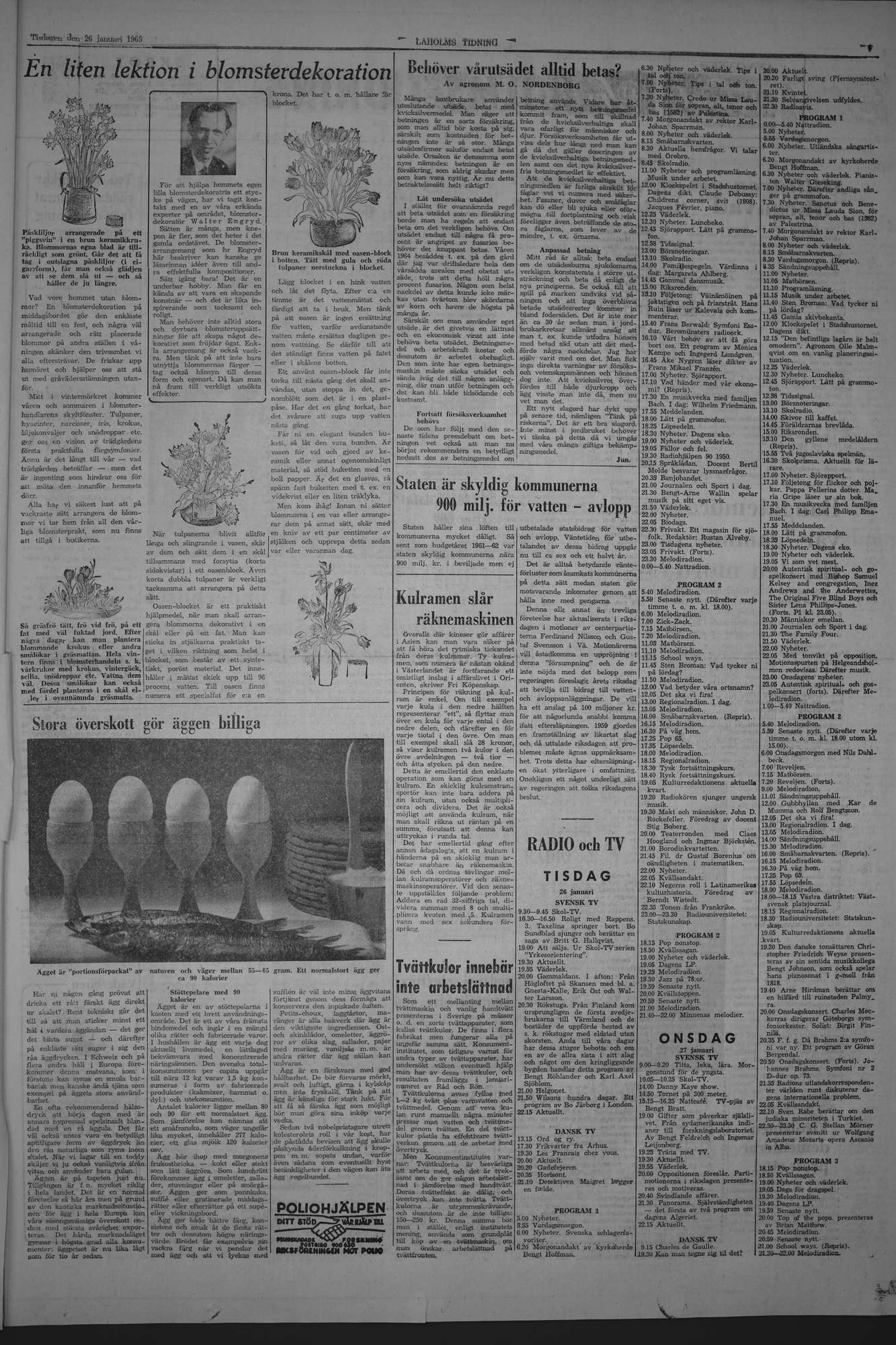 Laholms Tidning Tisdag 26 januari 1965, sida 7