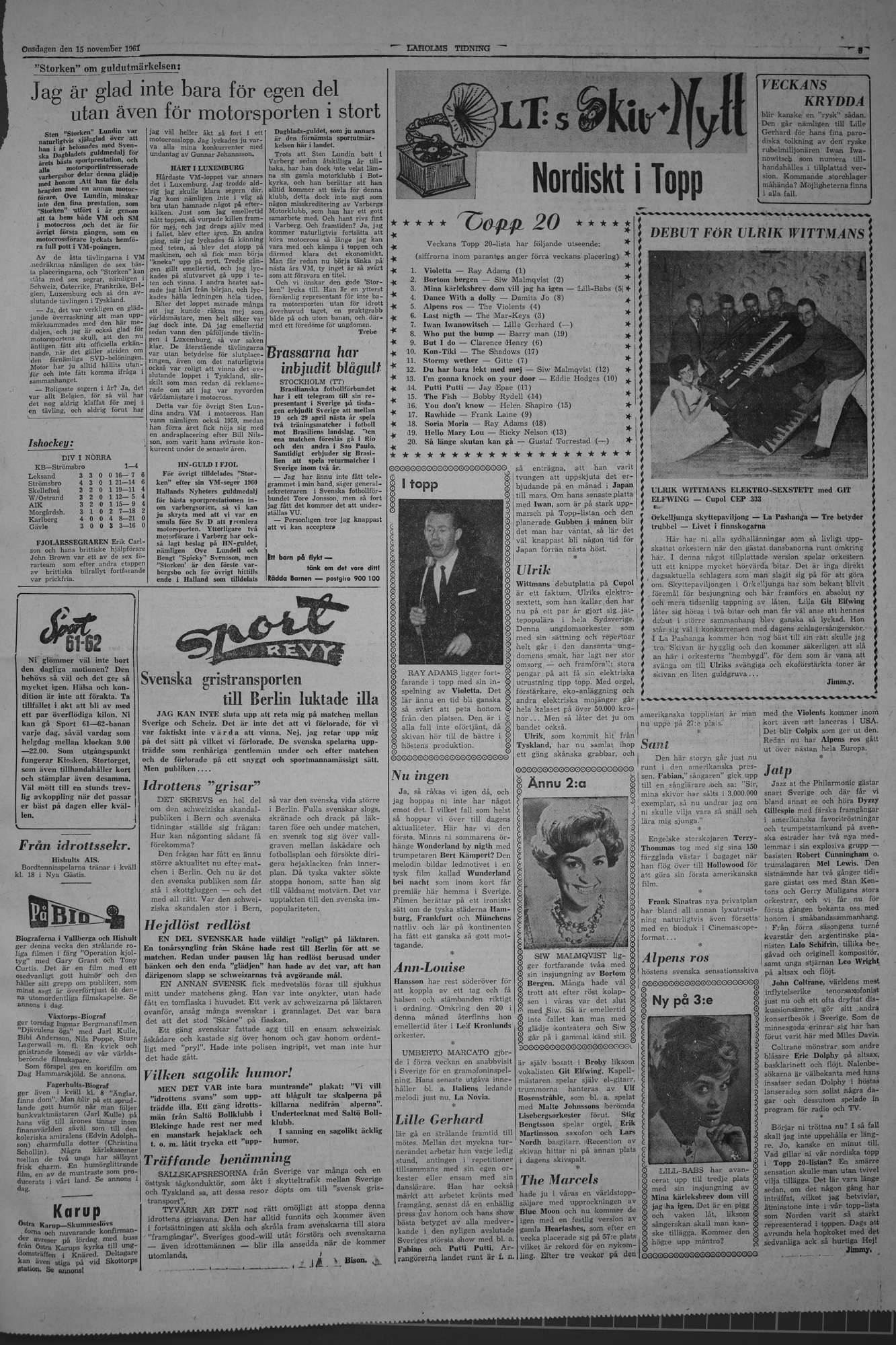 Laholms Tidning Onsdag 15 november 1961, sida 5