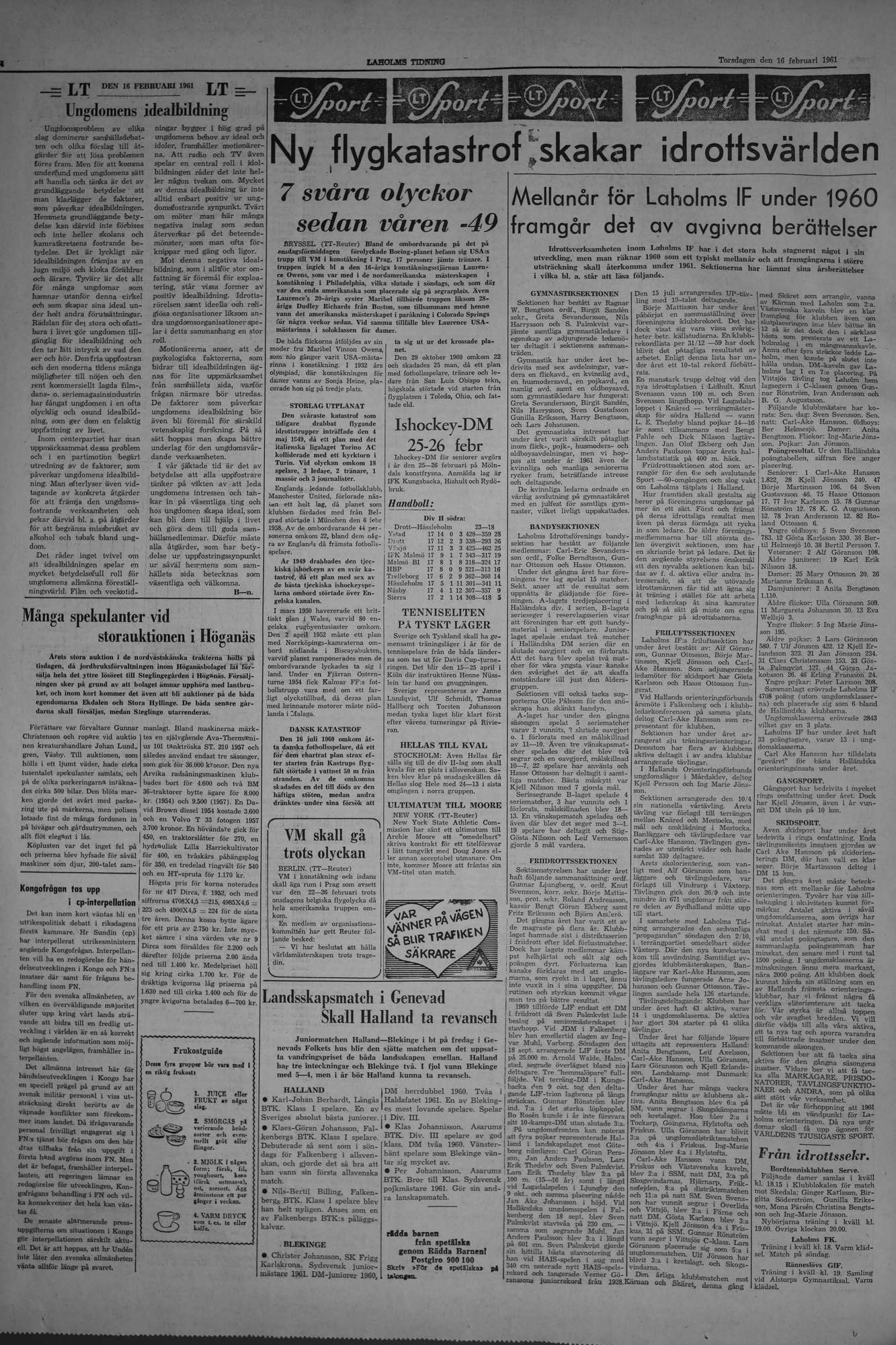 Laholms Tidning Torsdag 16 februari 1961, sida 4