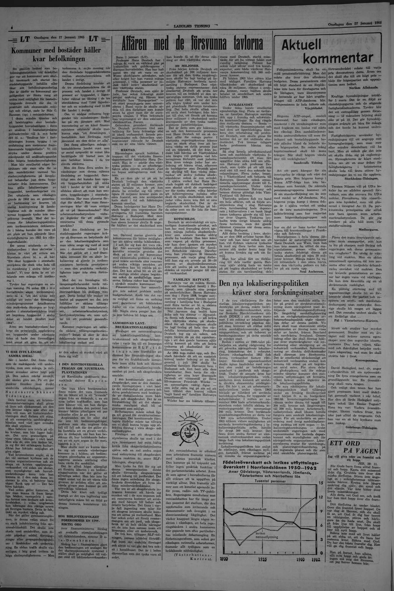Laholms Tidning Onsdag 27 januari 1965, sida 4