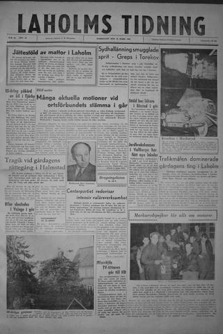 Förstasidan, Torsdag 16 mars 1961
