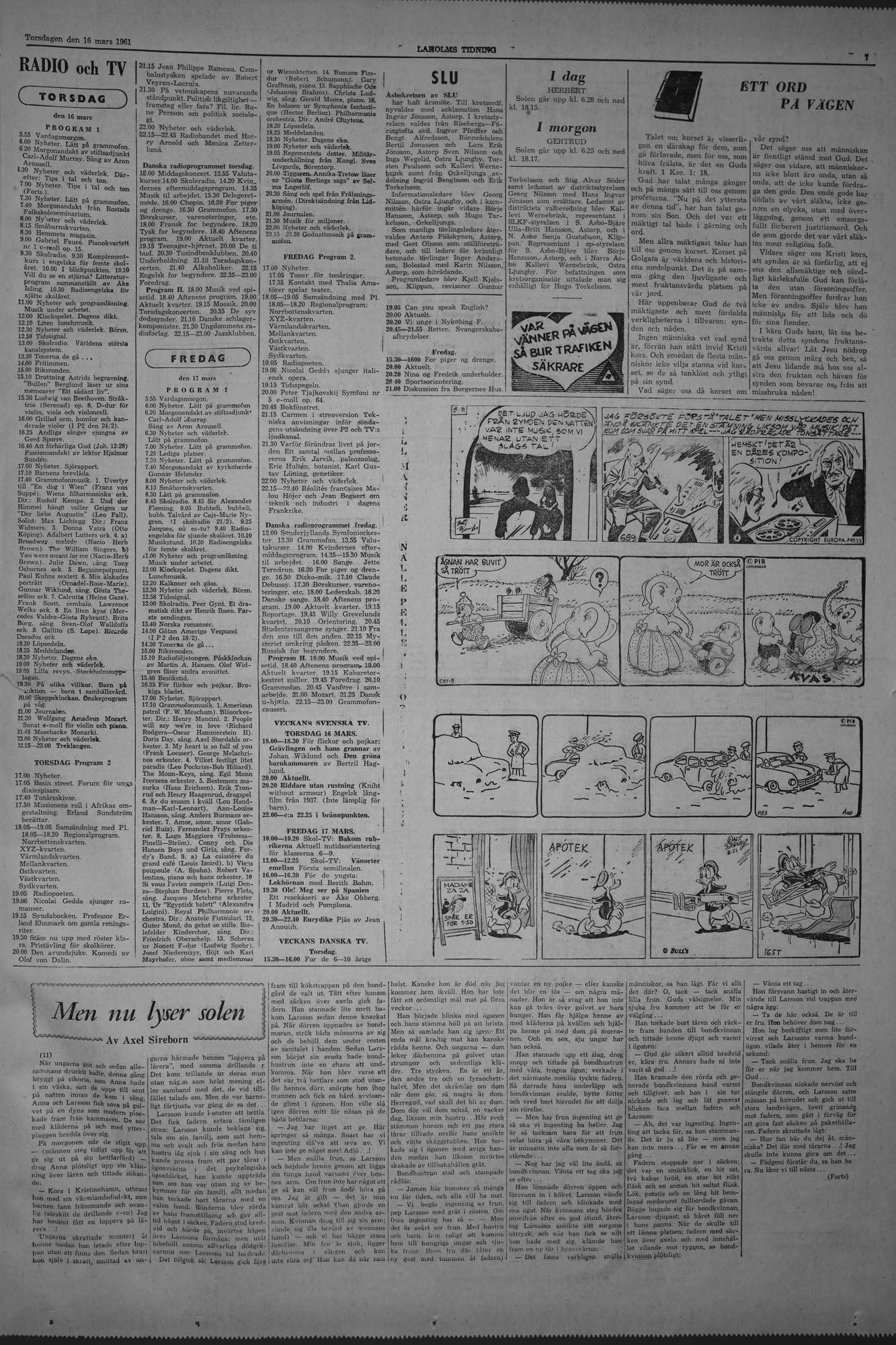 Laholms Tidning Torsdag 16 mars 1961, sida 7