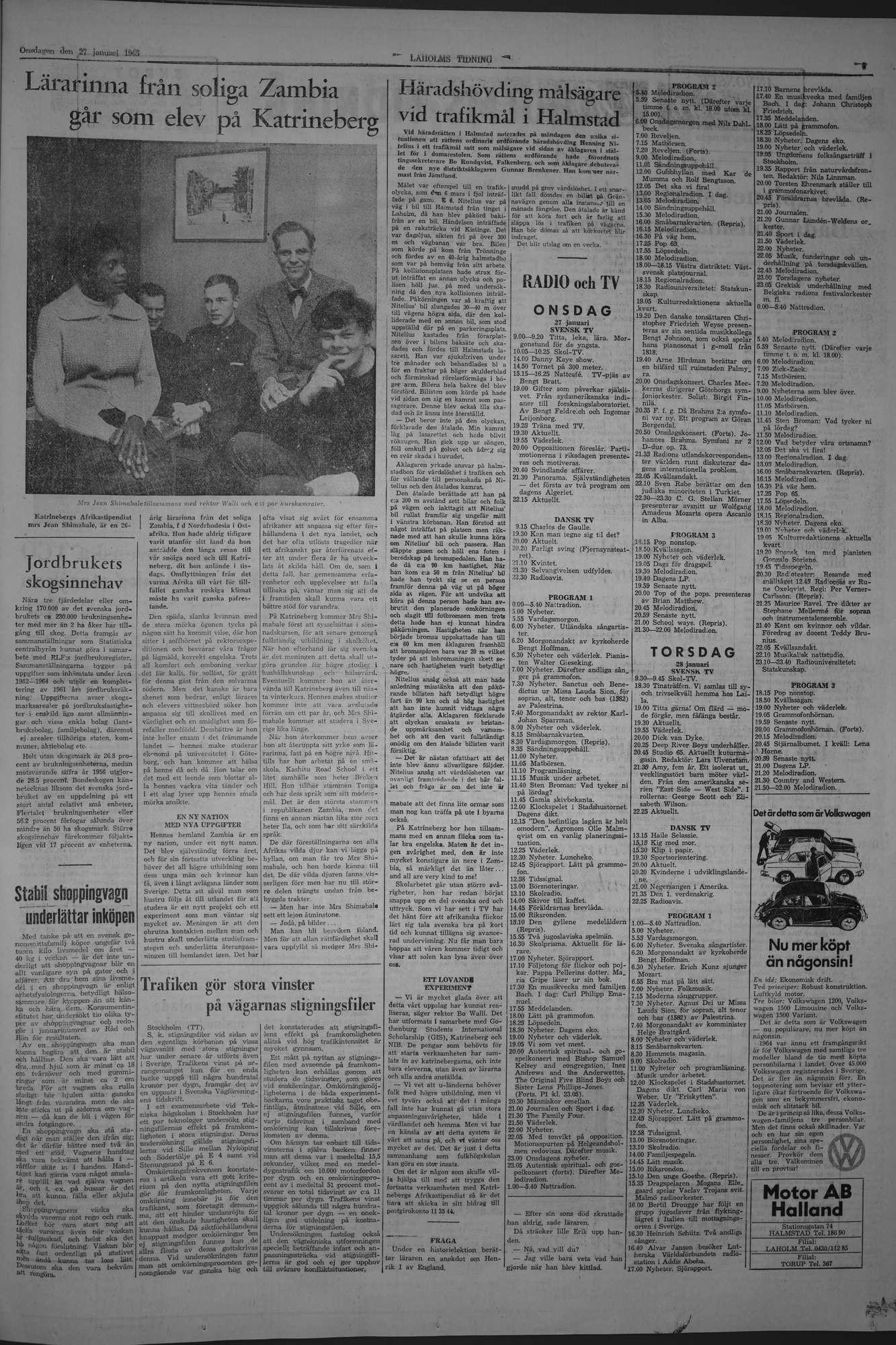 Laholms Tidning Onsdag 27 januari 1965, sida 7