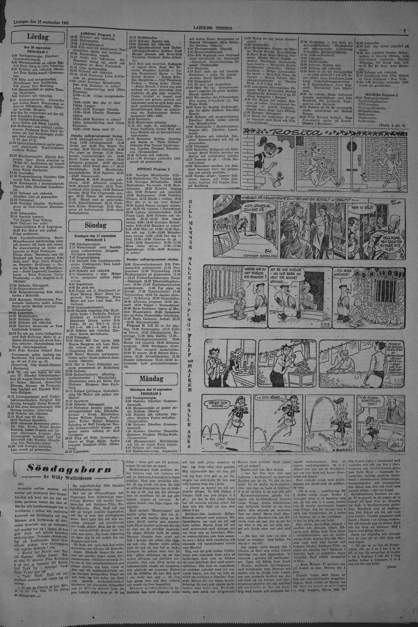 Laholms Tidning Lördag 16 september 1961, sida 7