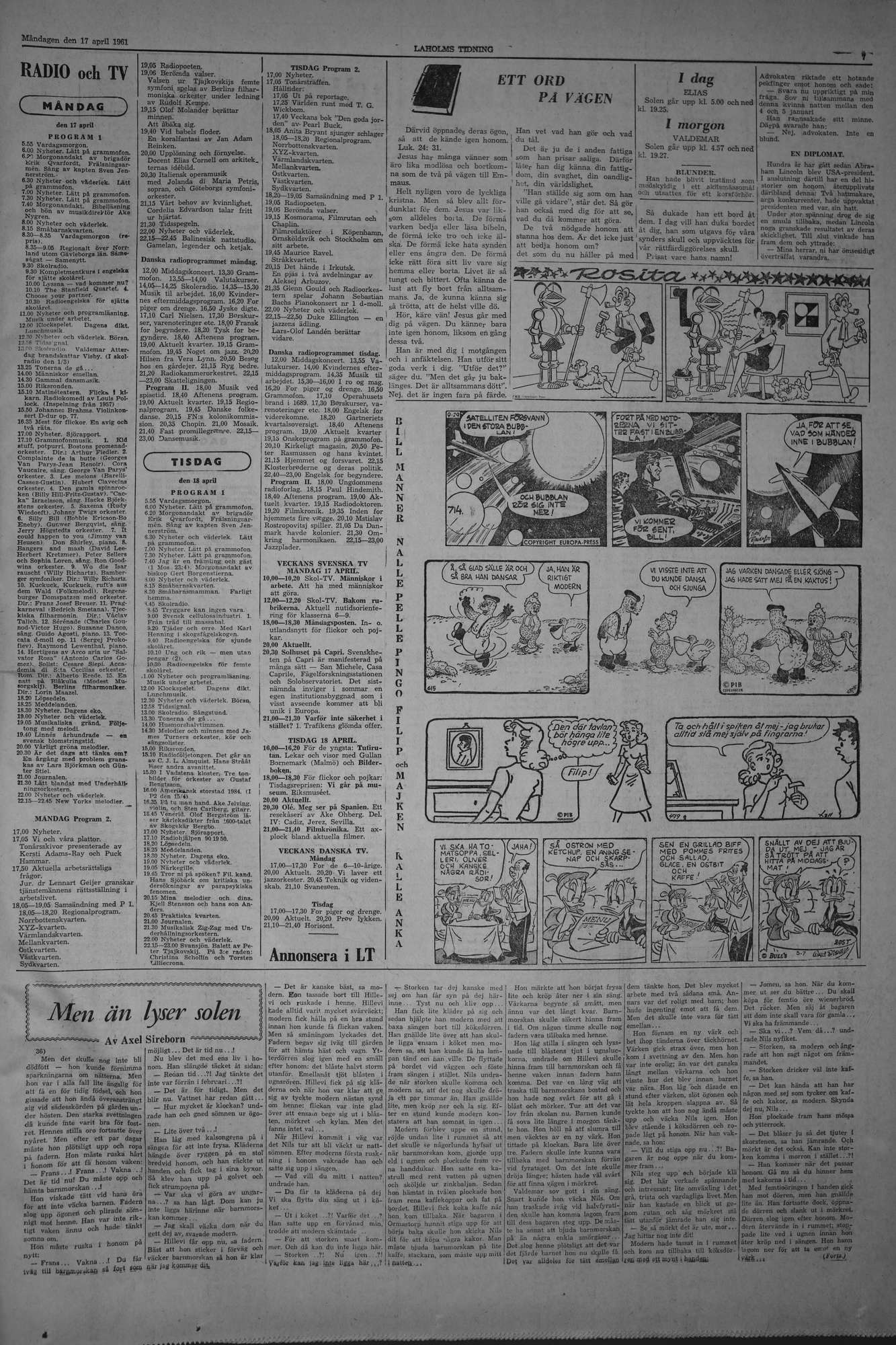 Laholms Tidning Måndag 17 april 1961, sida 7
