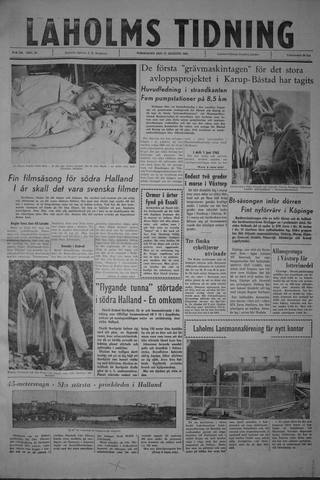 Förstasidan, Torsdag 17 augusti 1961