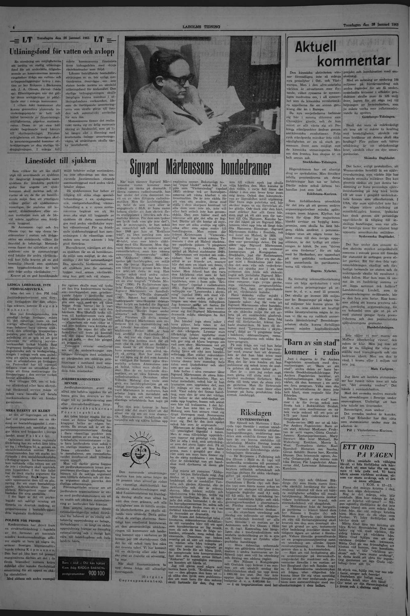 Laholms Tidning Torsdag 28 januari 1965, sida 4