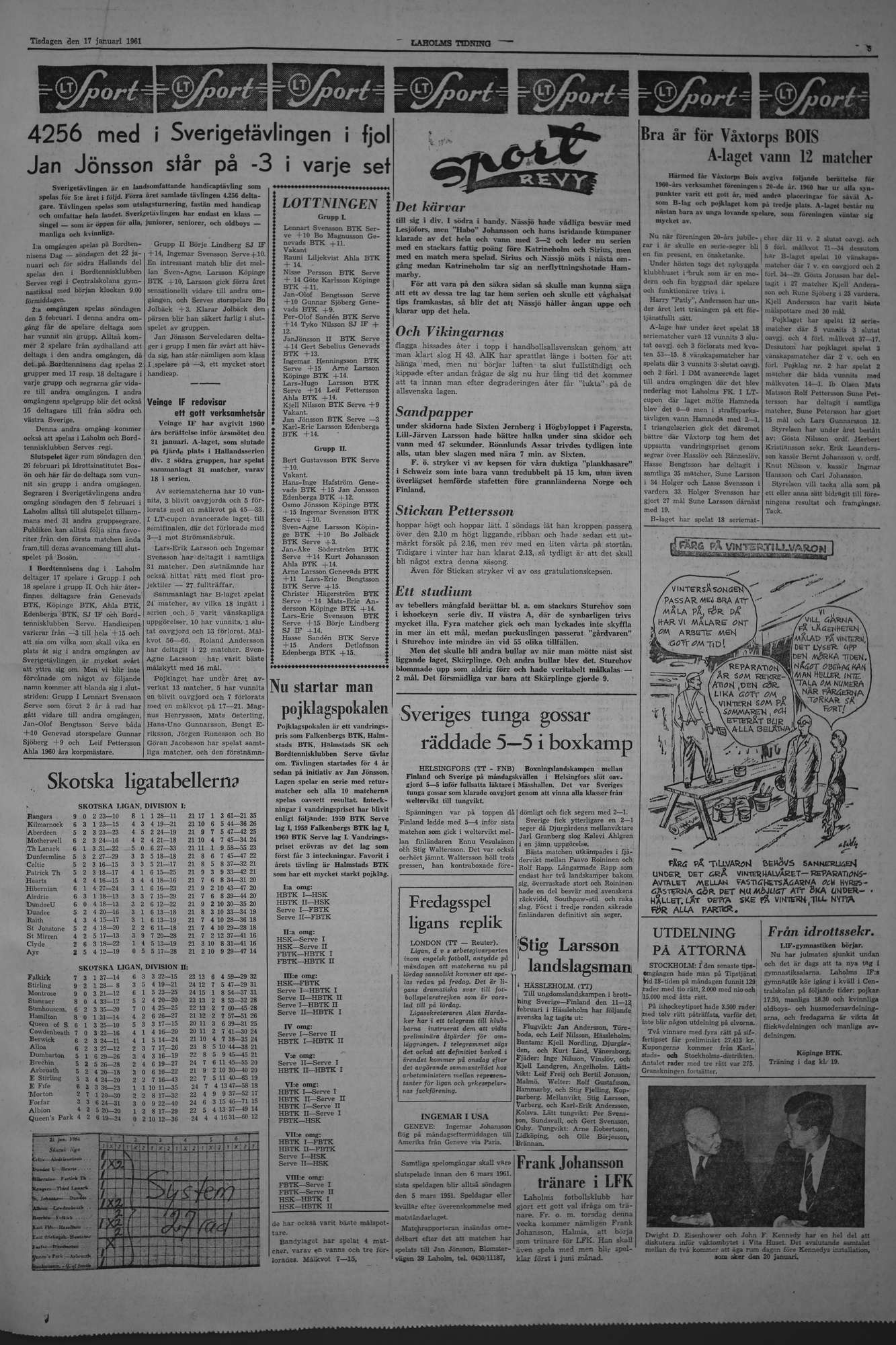 Laholms Tidning Tisdag 17 januari 1961, sida 5