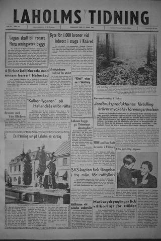 Förstasidan, Fredag 17 mars 1961