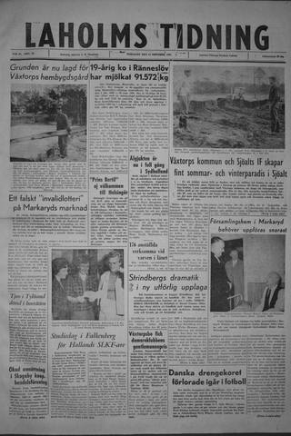 Förstasidan, Tisdag 17 oktober 1961