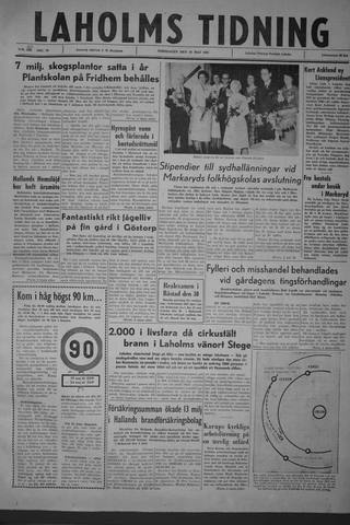 Förstasidan, Torsdag 18 maj 1961