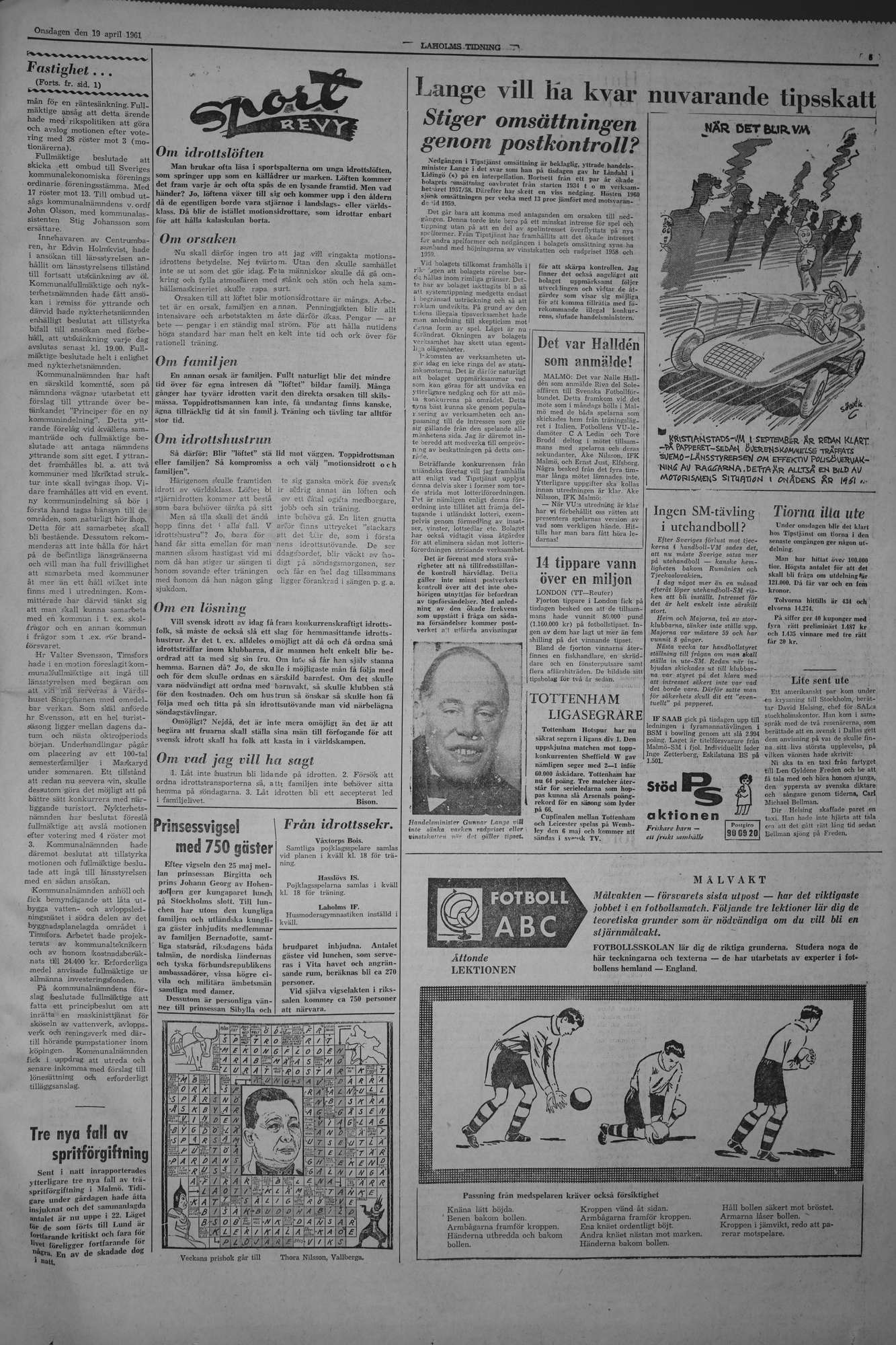 Laholms Tidning Onsdag 19 april 1961, sida 5
