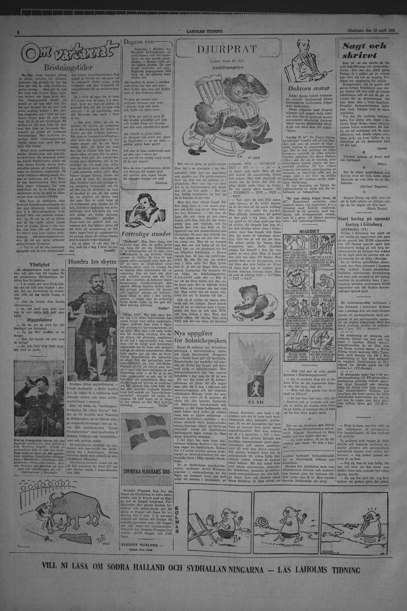 Laholms Tidning Onsdag 19 april 1961, sida 6