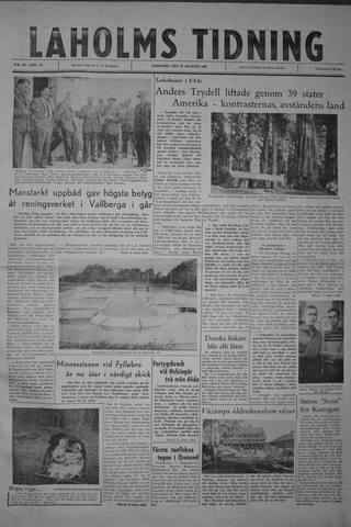Förstasidan, Lördag 19 augusti 1961