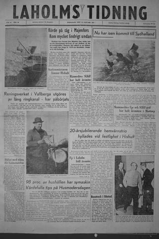 Förstasidan, Torsdag 19 januari 1961