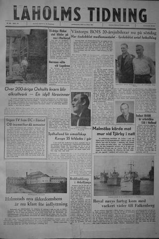 Förstasidan, Onsdag 19 juli 1961