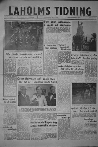 Förstasidan, Måndag 19 juni 1961