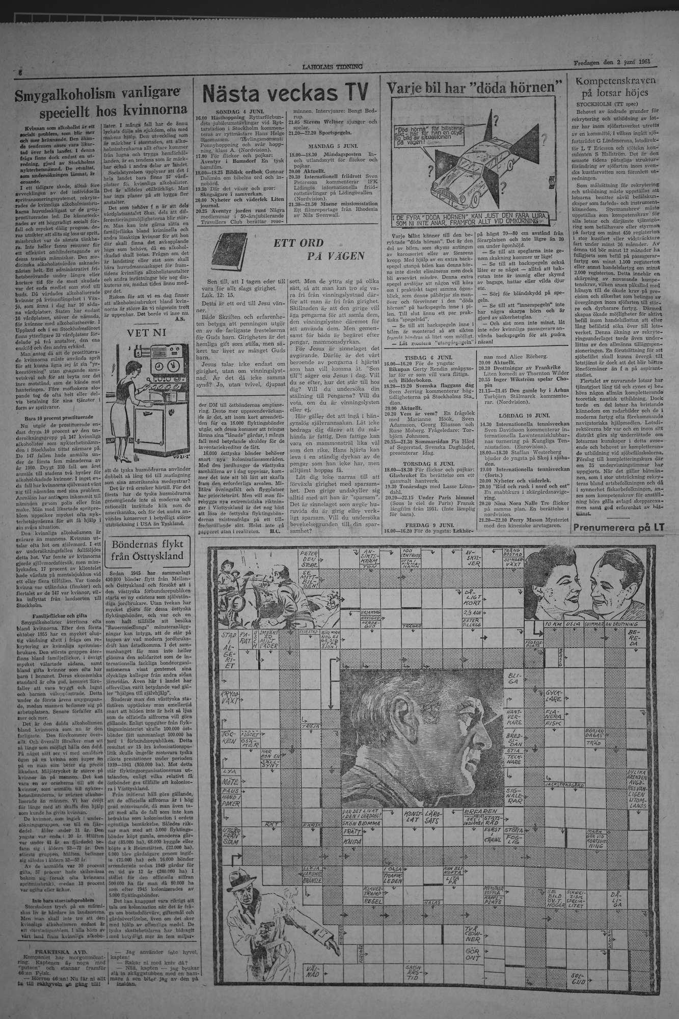 Laholms Tidning Fredag 2 juni 1961, sida 6