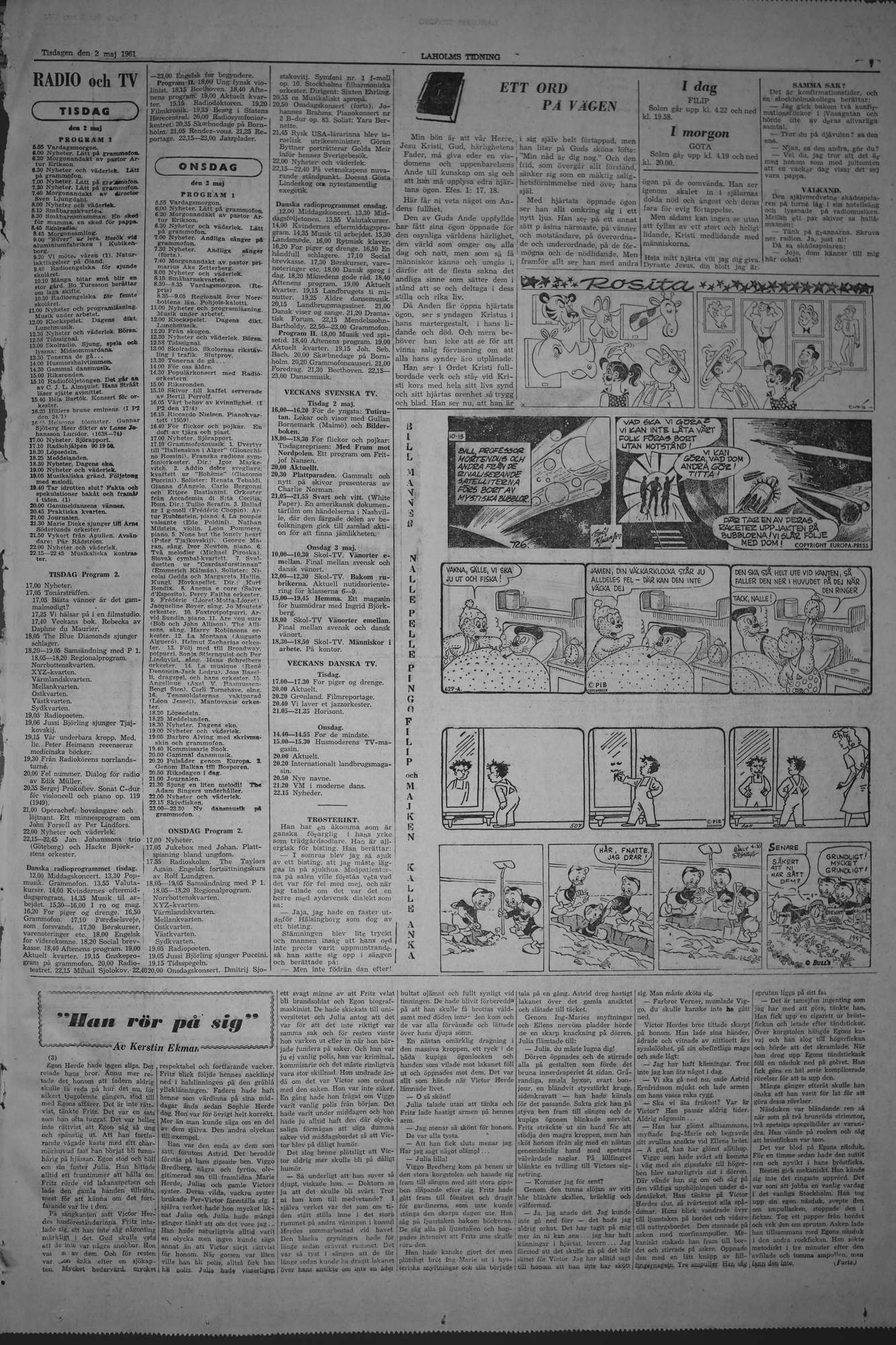 Laholms Tidning Tisdag 2 maj 1961, sida 7