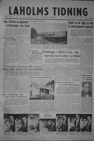 Förstasidan, Torsdag 2 november 1961