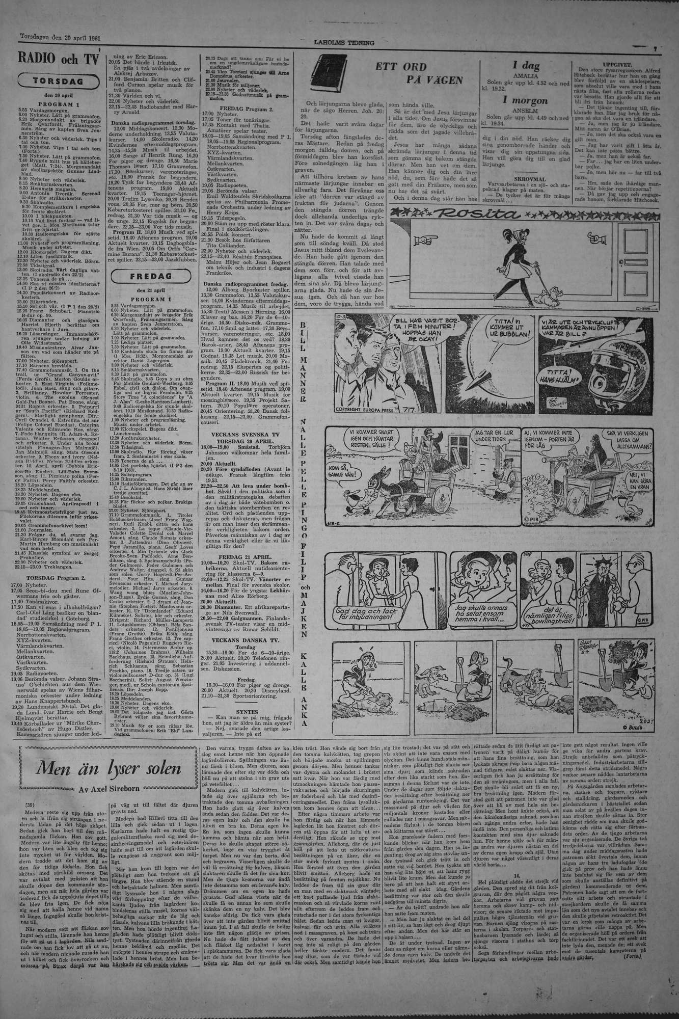 Laholms Tidning Torsdag 20 april 1961, sida 7