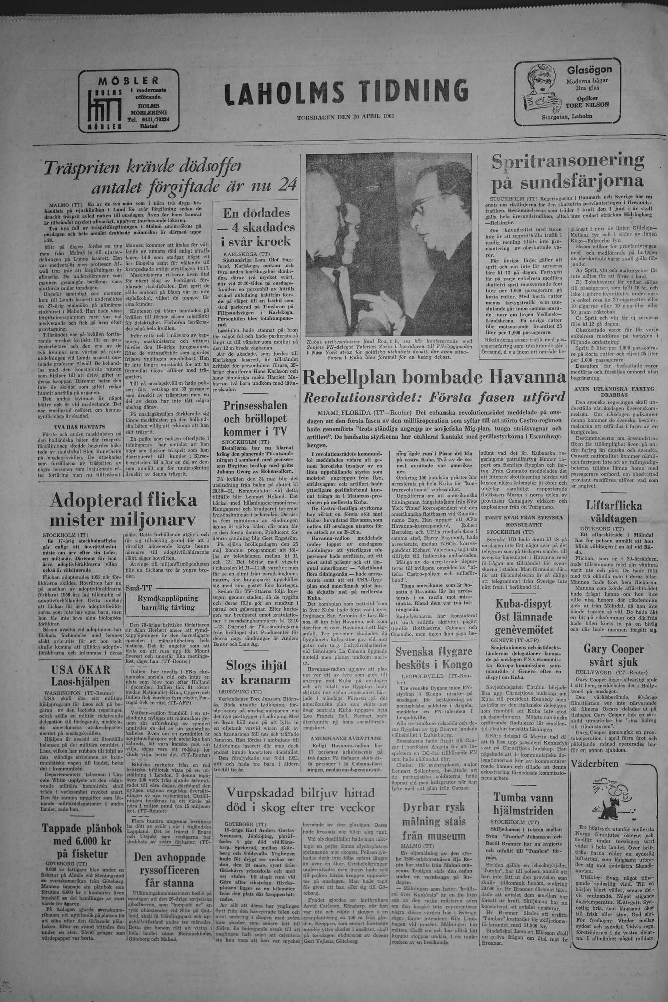 Laholms Tidning Torsdag 20 april 1961, sida 8