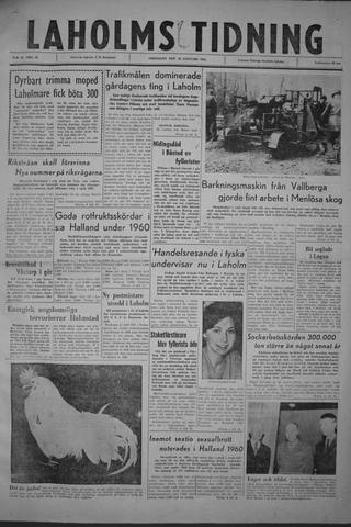Förstasidan, Fredag 20 januari 1961